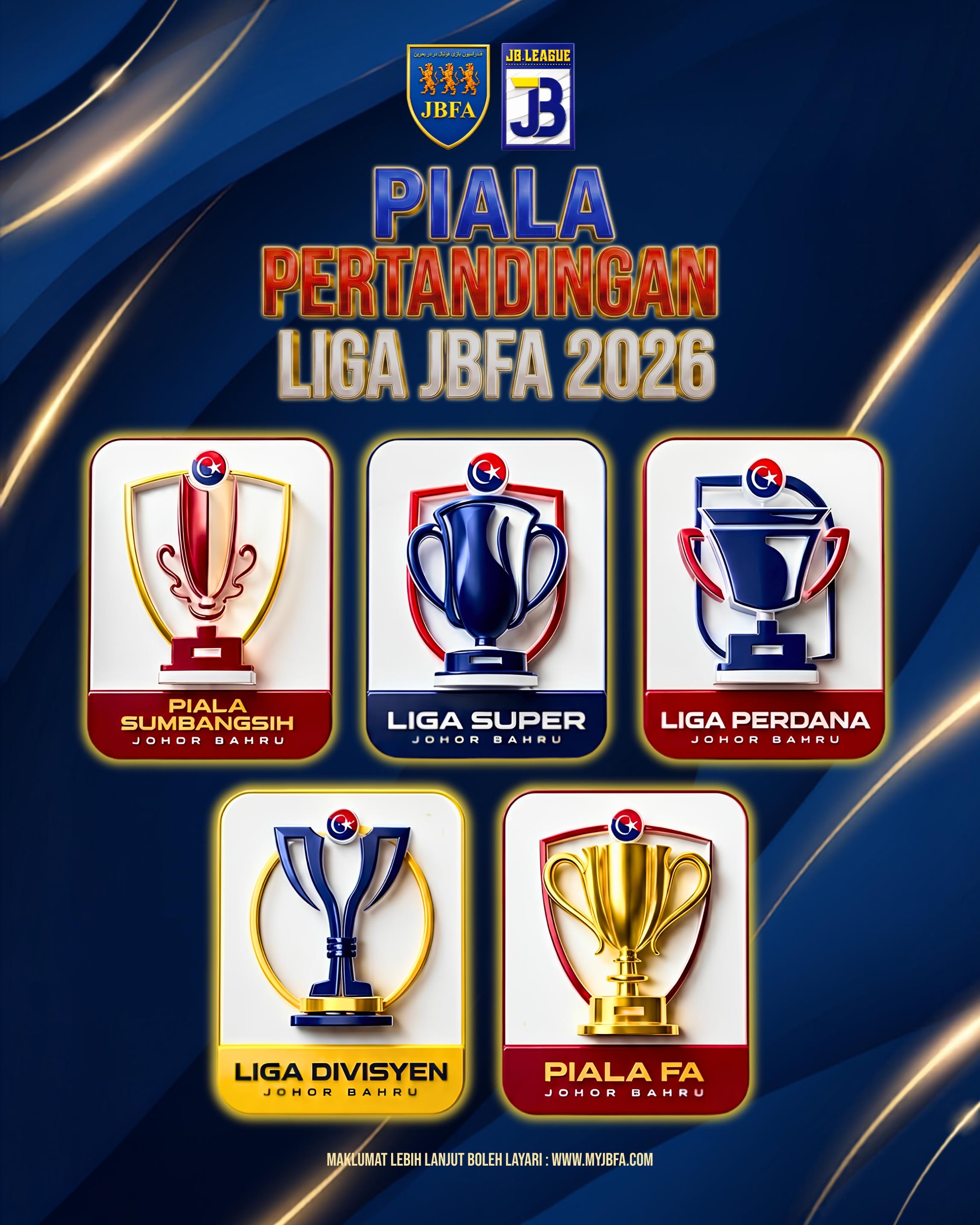 LIGA JBFA 2026 TAMPIL DENGAN 5 PIALA, LIGA DIVISYEN 1 RASMI DIMANSUHKAN