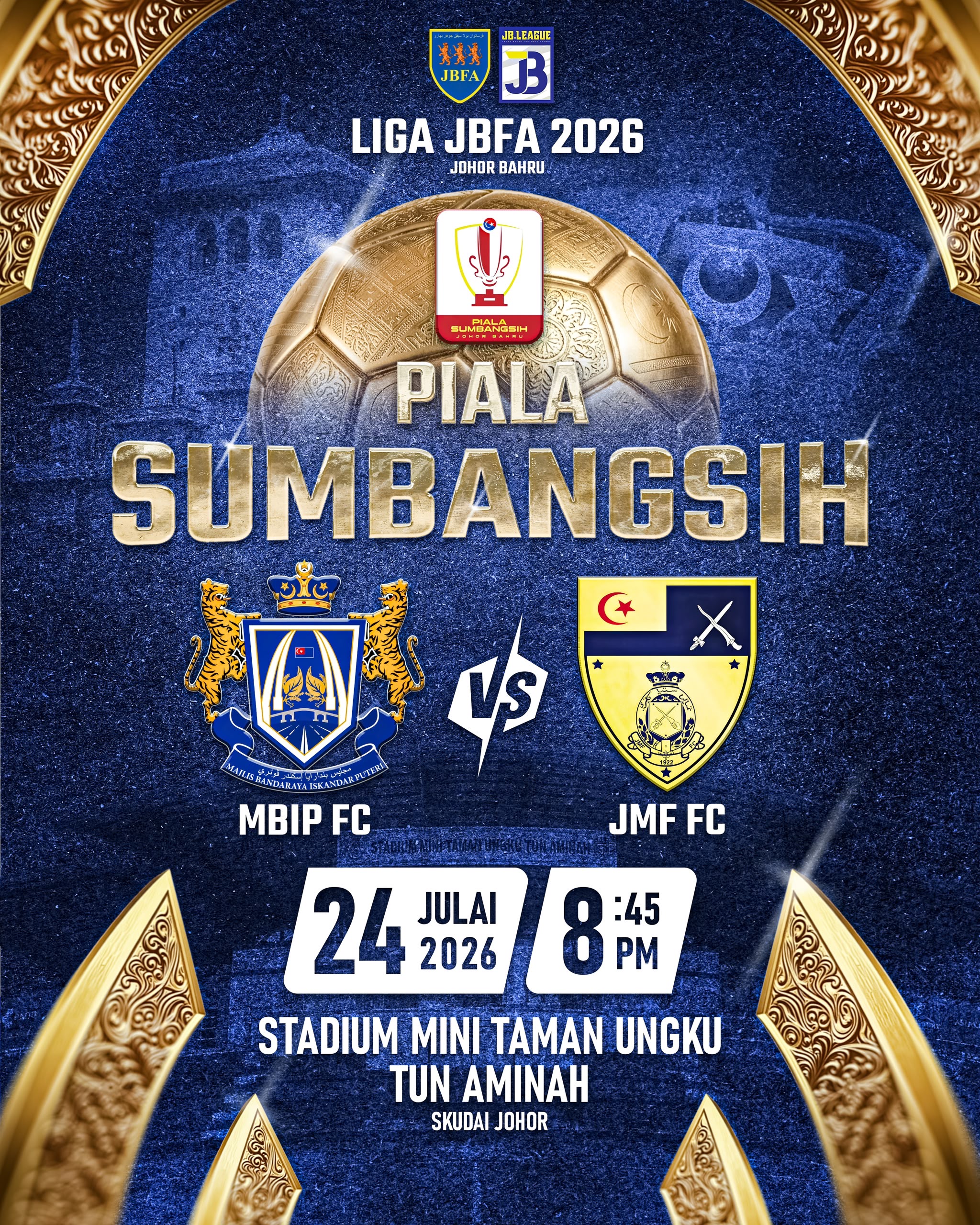 PIALA SUMBANGSIH BUKA TIRAI LIGA JBFA 2026